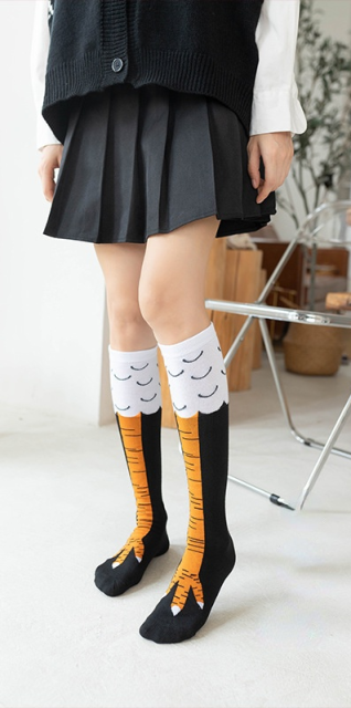 Long Funny Socks Chicken legs feet