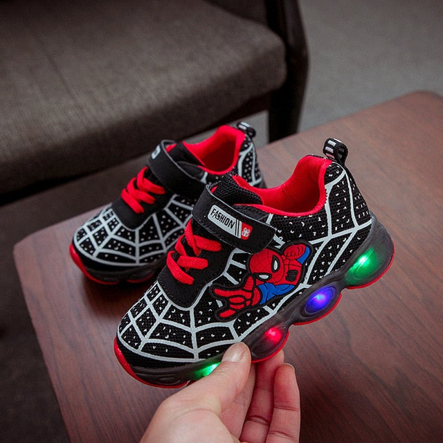 Kids LED Lighting Shoes Marvel Spiderman