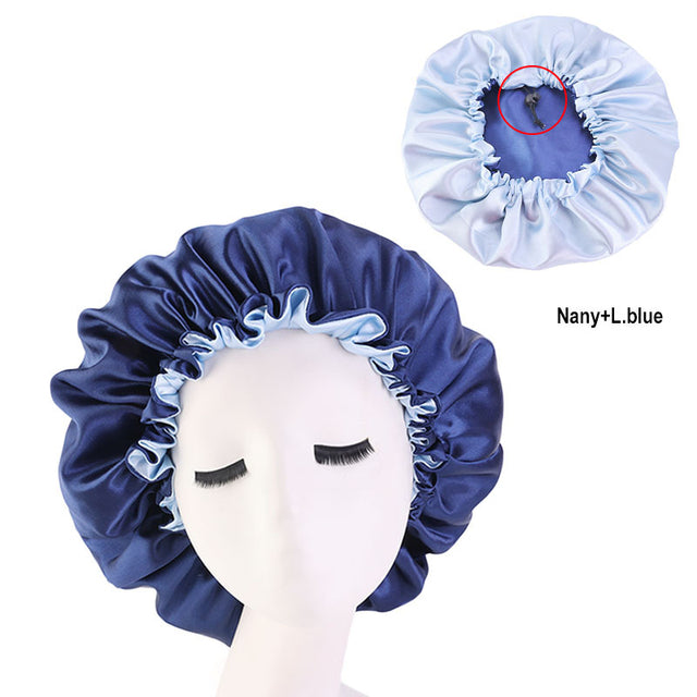 Reversible Satin Hair Caps Bonnet