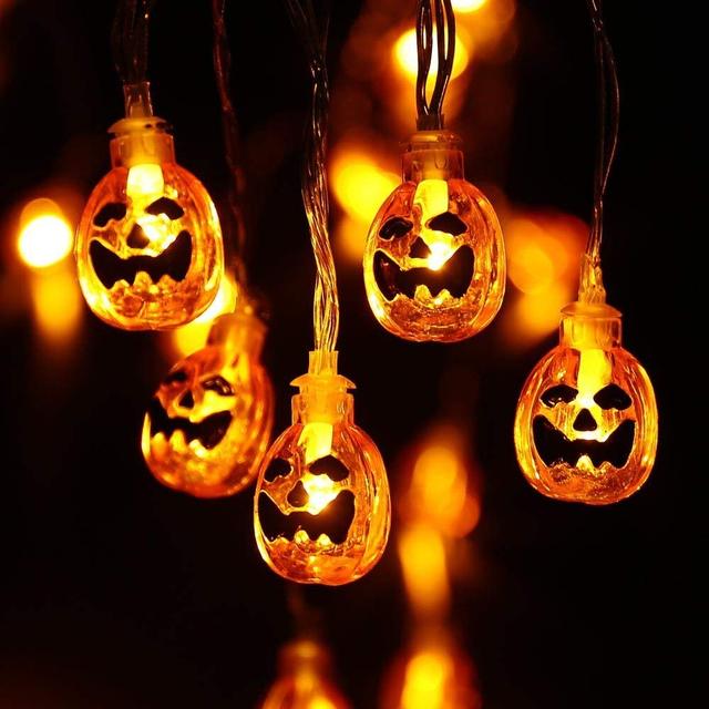 LED Halloween Light Ghost pumpkin Skeleton leaf bat