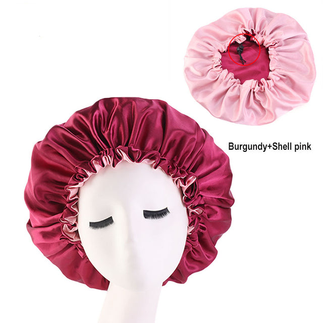 Reversible Satin Hair Caps Bonnet