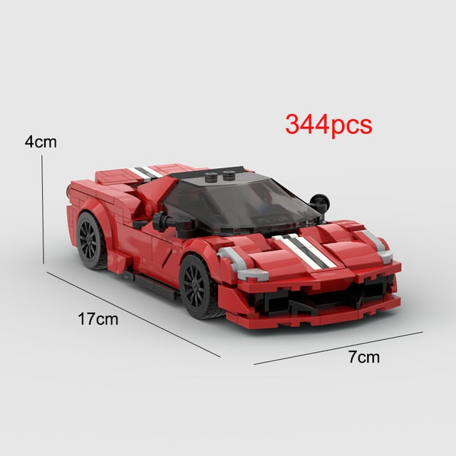 Racing Super Technique Creative Brick Set