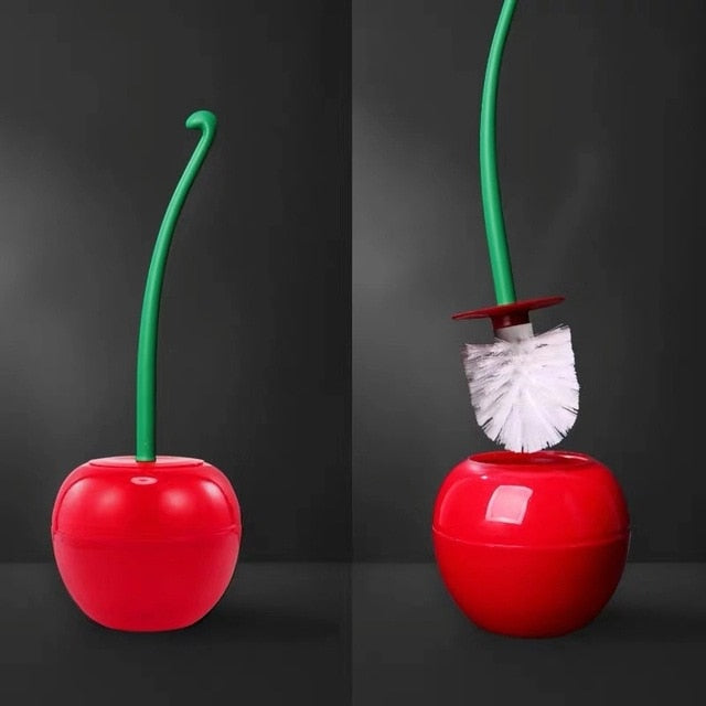 Fruit Toilet Brush Holder Set