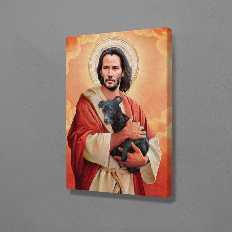 Keanu Reeves Jesus Modular Canvas Painting