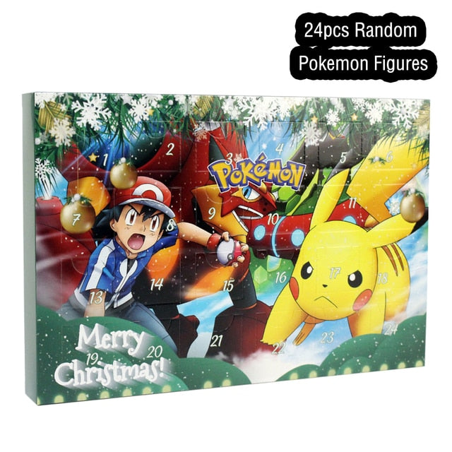 Pokemon Figure Christmas PVC Model Kids Toy Advent calendar