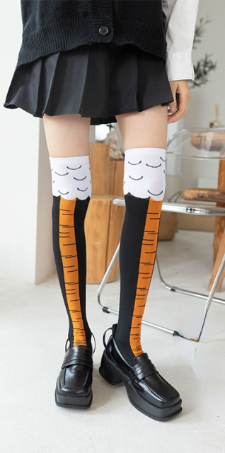 Long Funny Socks Chicken legs feet