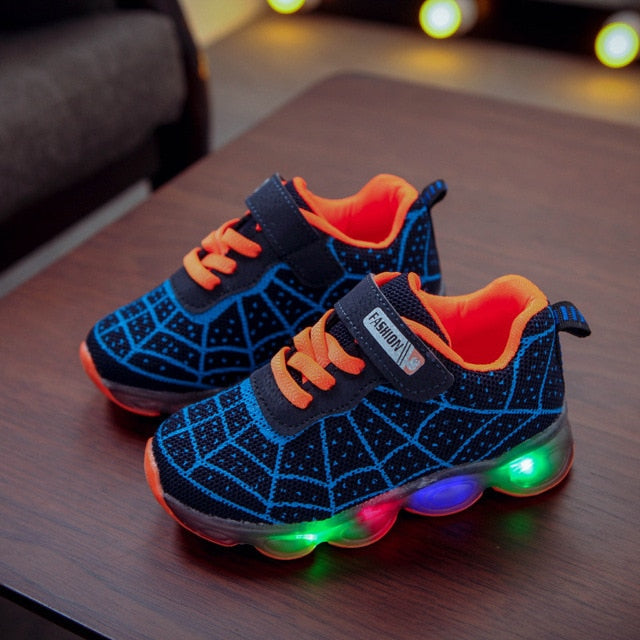 Kids LED Lighting Shoes Marvel Spiderman