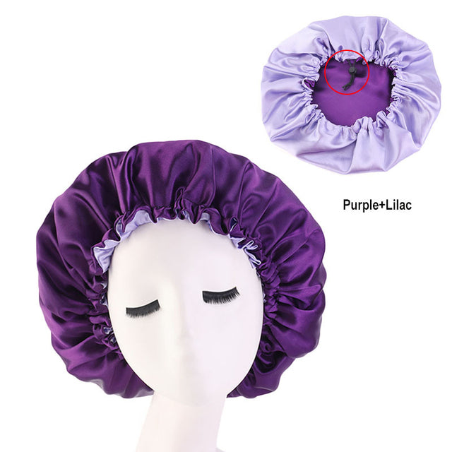 Reversible Satin Hair Caps Bonnet