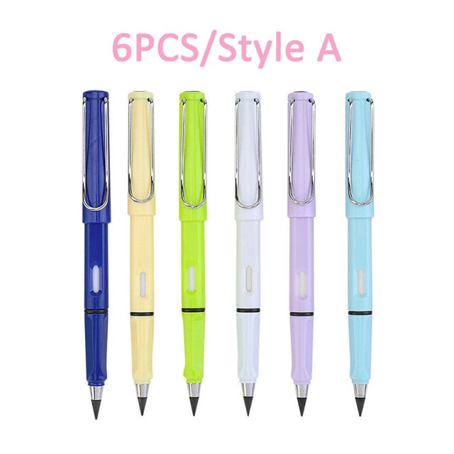 6 Pcs/Set No Ink Eternal Pencil