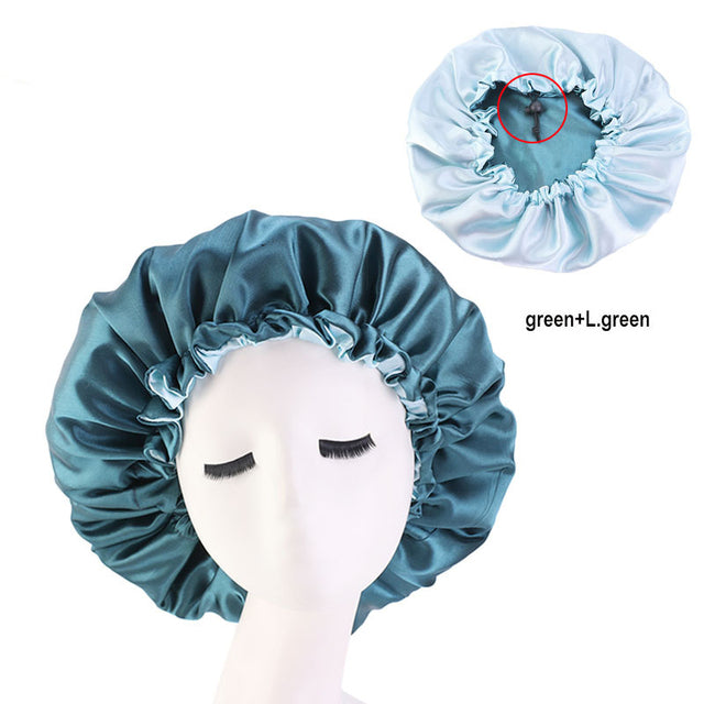 Reversible Satin Hair Caps Bonnet