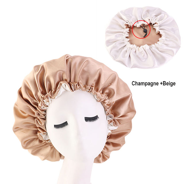 Reversible Satin Hair Caps Bonnet