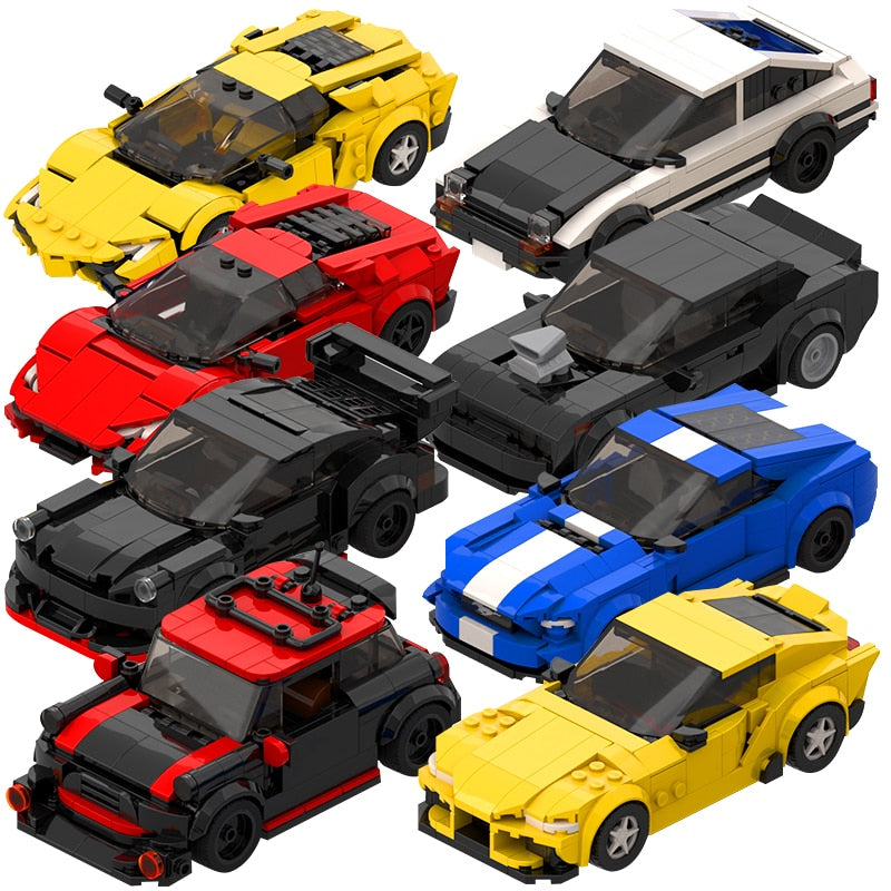 Racing Super Technique Creative Brick Set