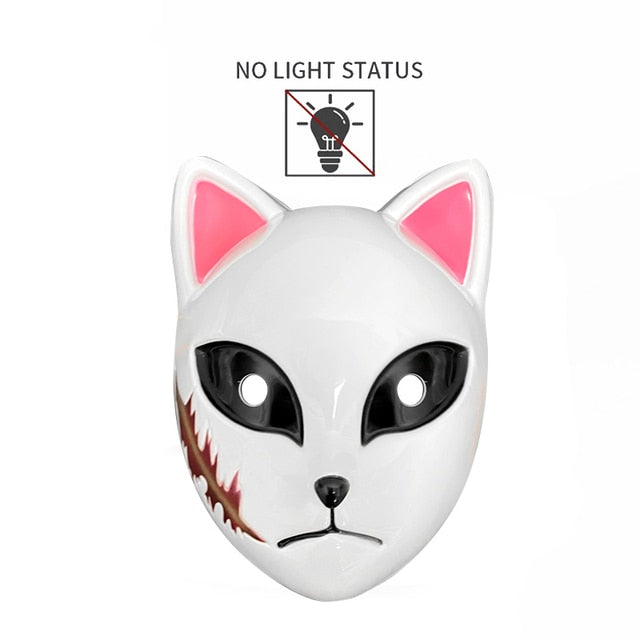 Halloween LED Cat Mask Purge