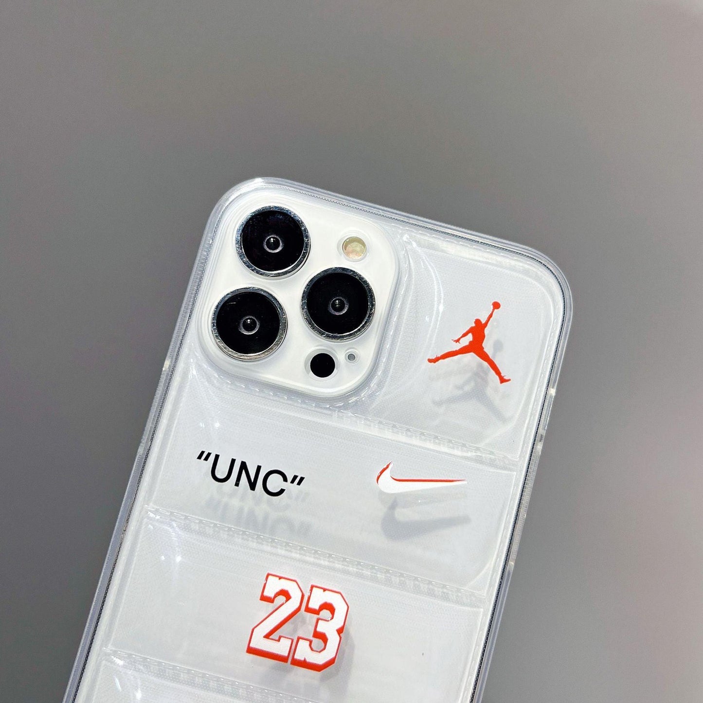 Transparent iPhone Case - NorthFace Jumpman 23 Air Jordan Off-white NBA