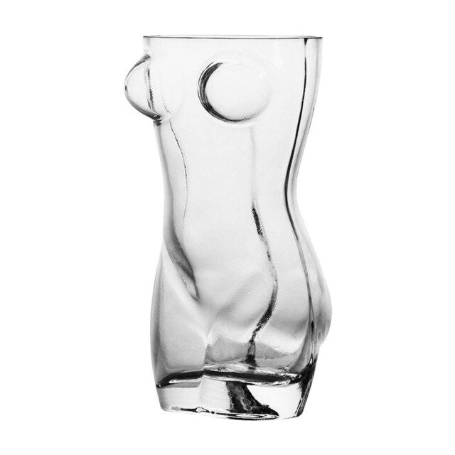 Sexy 3D Nude Naked Man Women Beer Glass