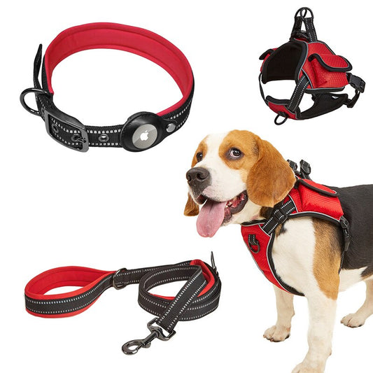 Airtag Dog Harness Vest Set