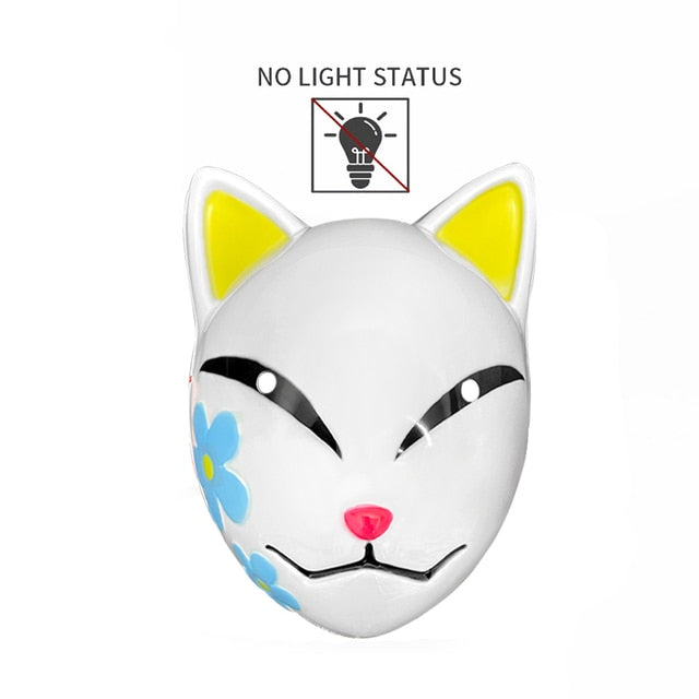 Halloween LED Cat Mask Purge