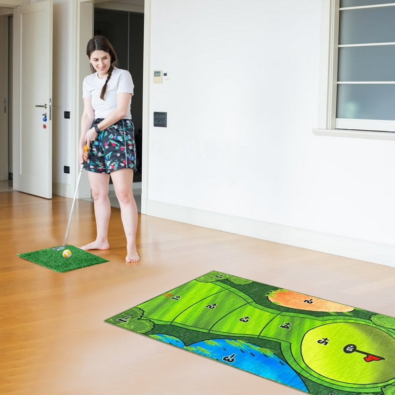 Casual Mini Golf Game Mat Set