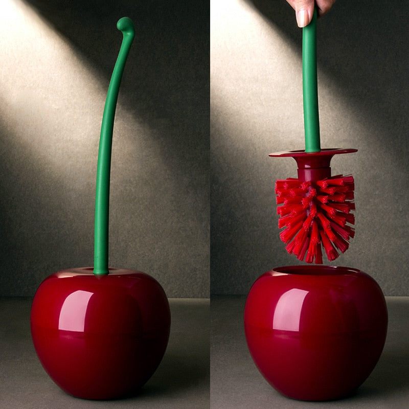 Fruit Toilet Brush Holder Set