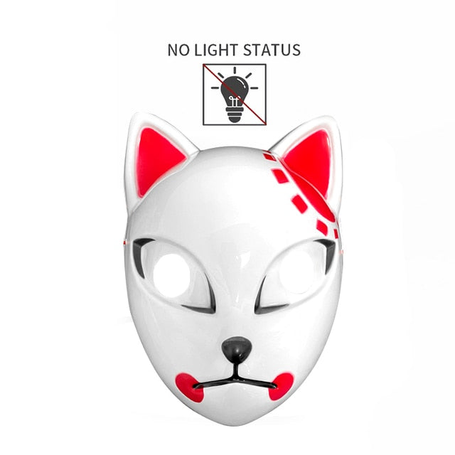 Halloween LED Cat Mask Purge