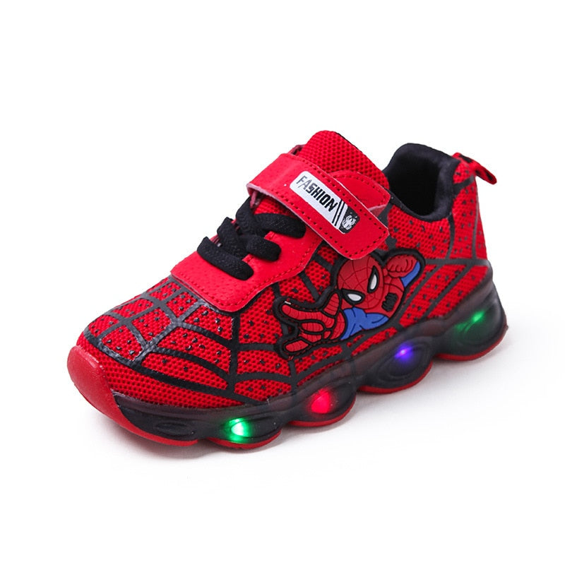 Kids LED Lighting Shoes Marvel Spiderman