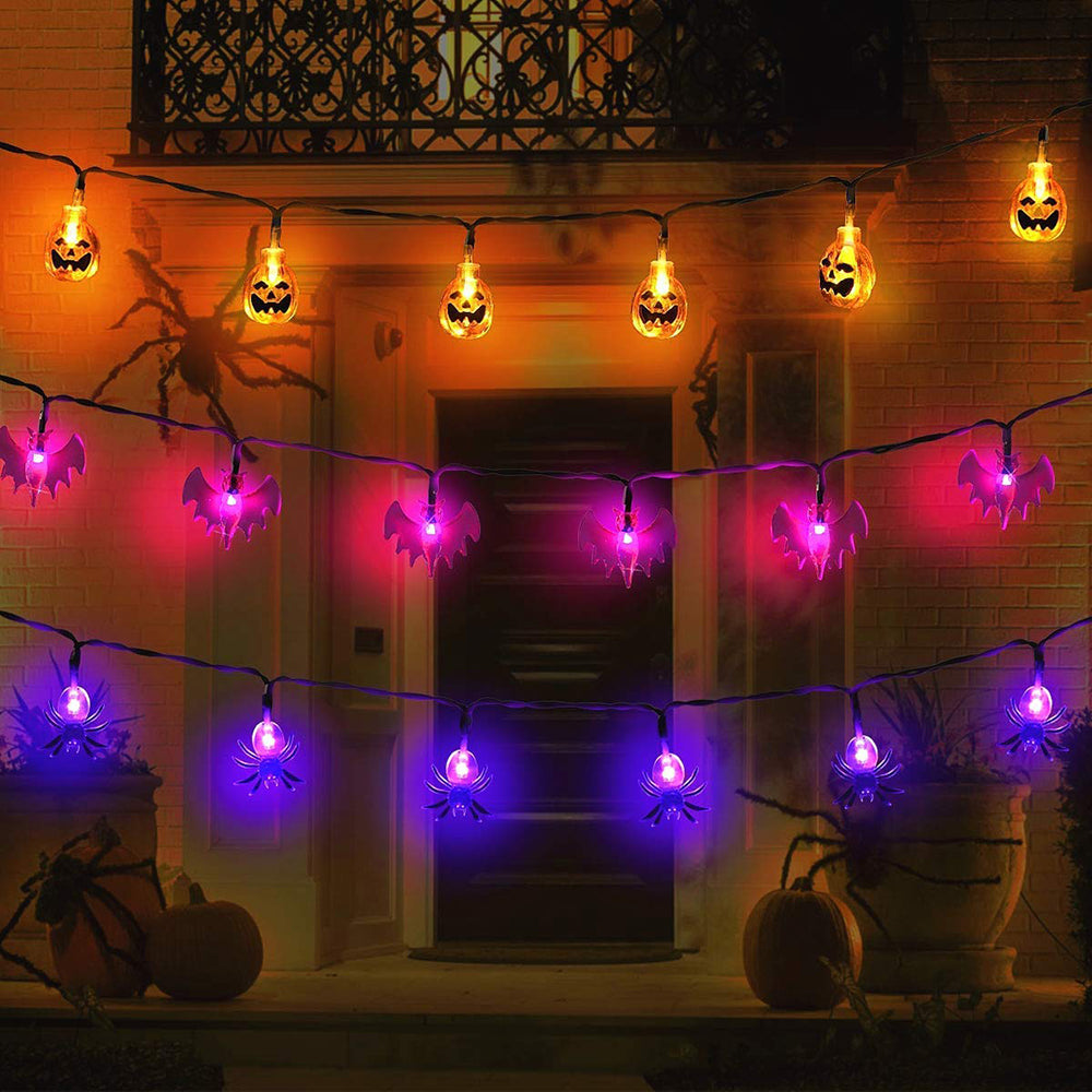 LED Halloween Light Ghost pumpkin Skeleton leaf bat