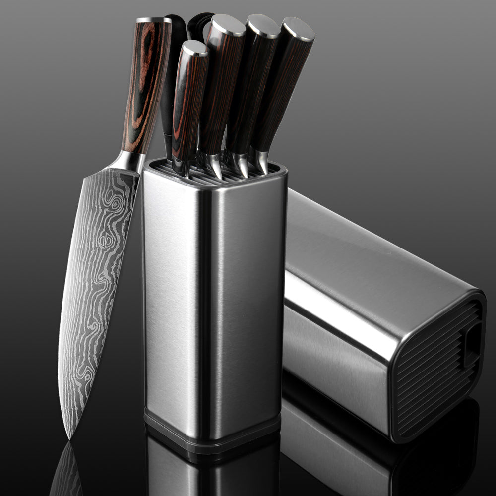 Stainless Steel Knife Holder Block