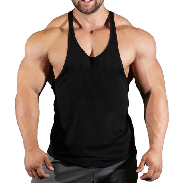 Bodybuilding Suspenders Shirt for Men