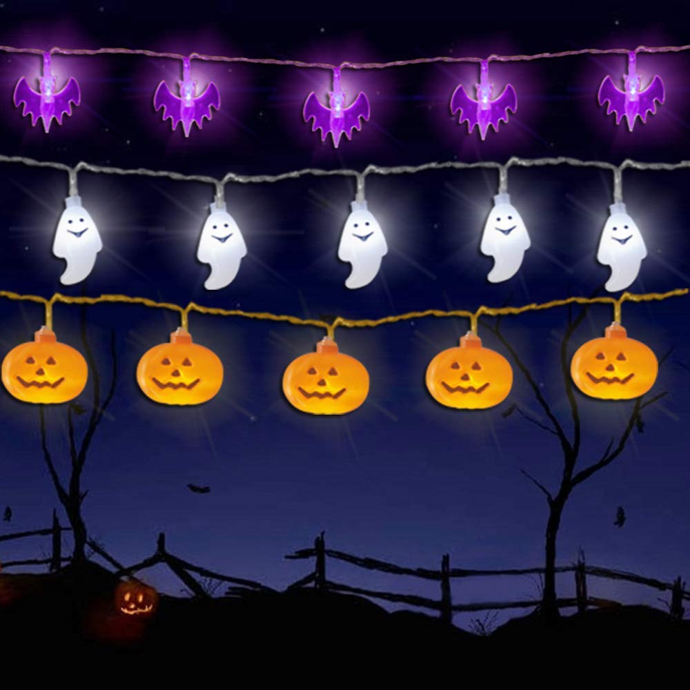 LED Halloween Light Ghost pumpkin Skeleton leaf bat