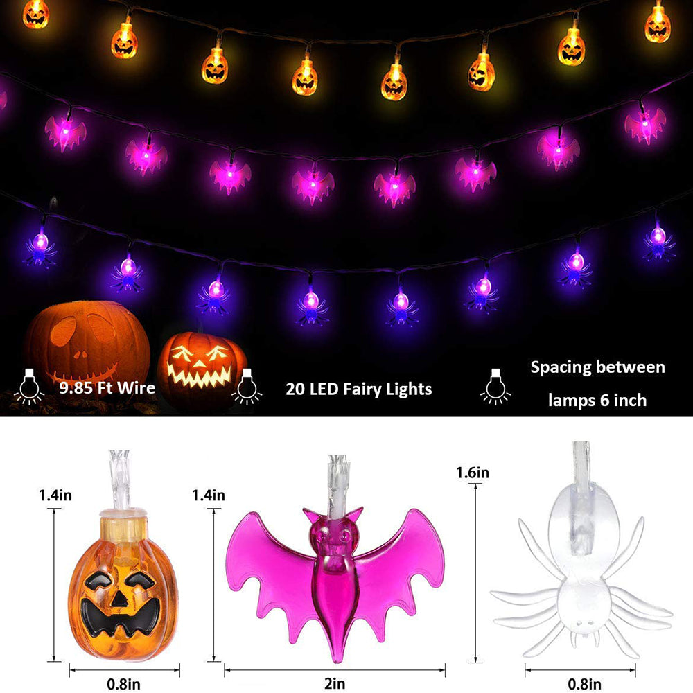 LED Halloween Light Ghost pumpkin Skeleton leaf bat